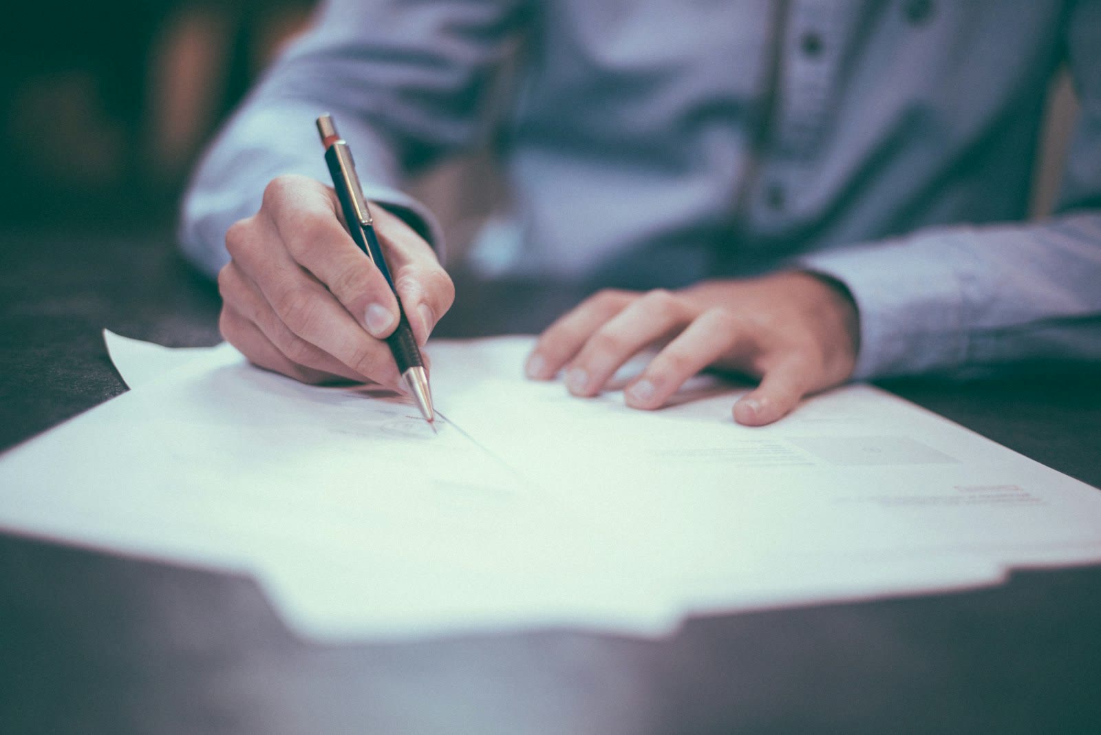 Signing mortgage documents