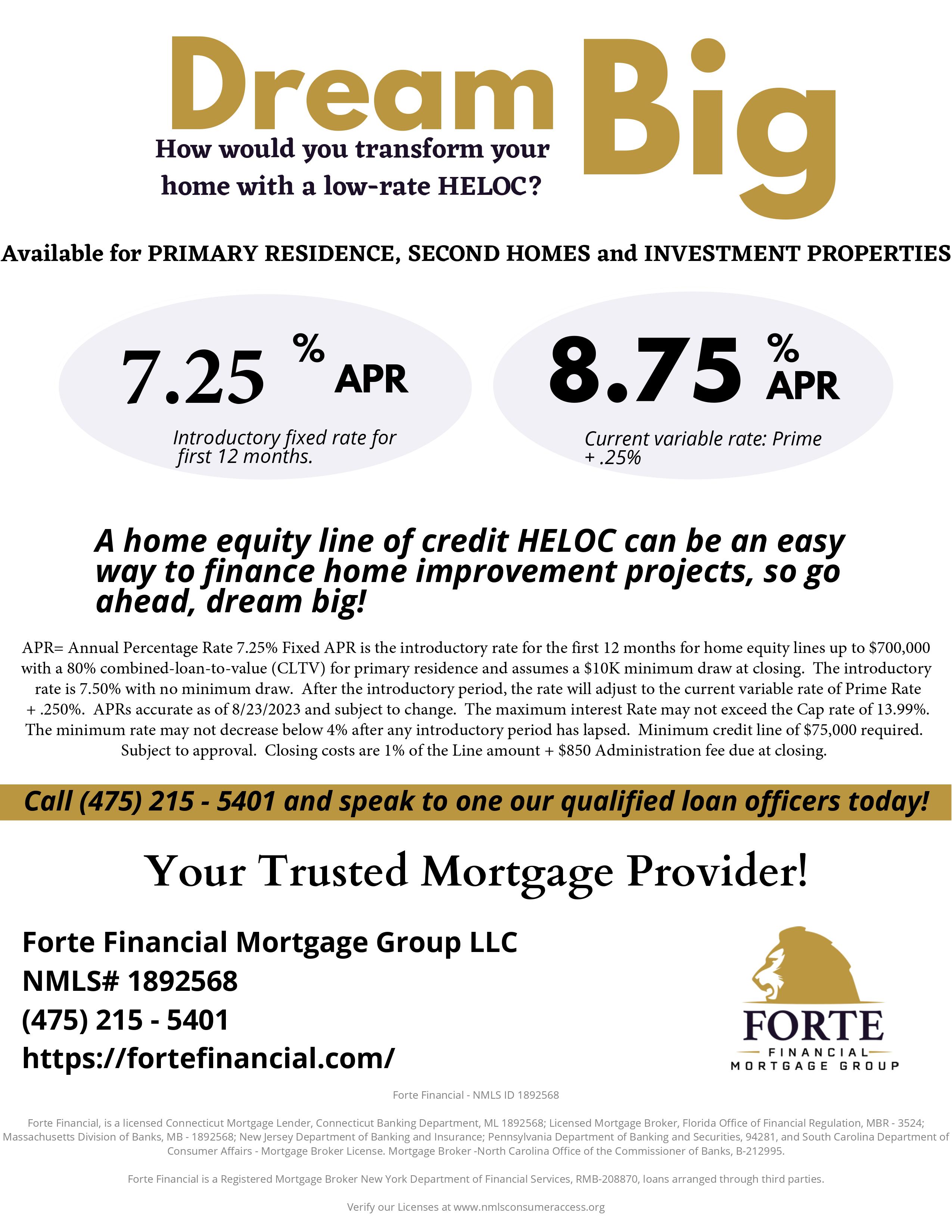 Home Equity Line Of Credit Forte